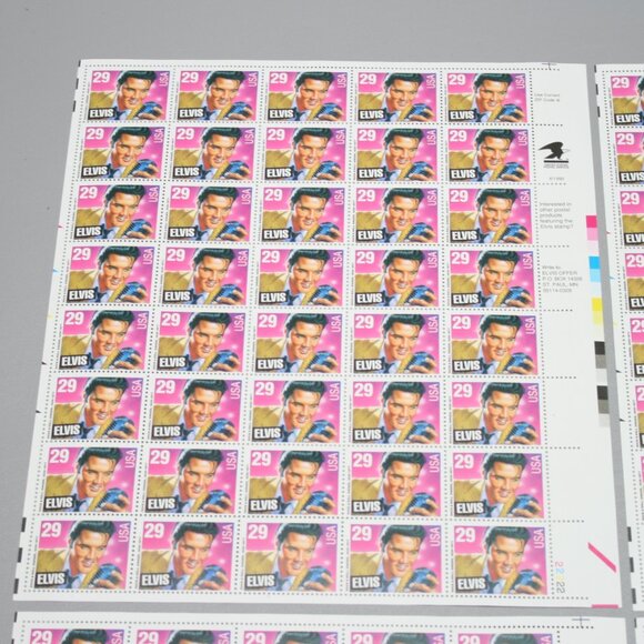 4 Mint Sheets 1992 USPS Elvis Pressley 29-cent Commemorate Stamps Set 160 Stamps - Picture 3 of 8